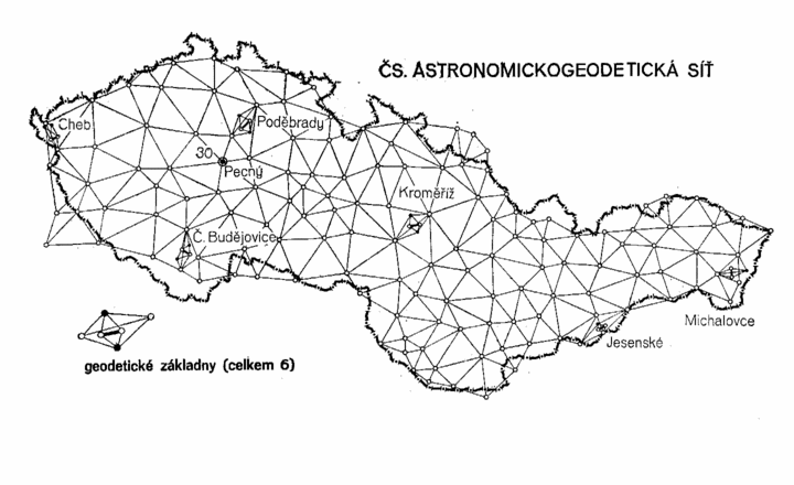 Československ astronomicko-geodetick sť s vyznačenmi zkladnami [10]